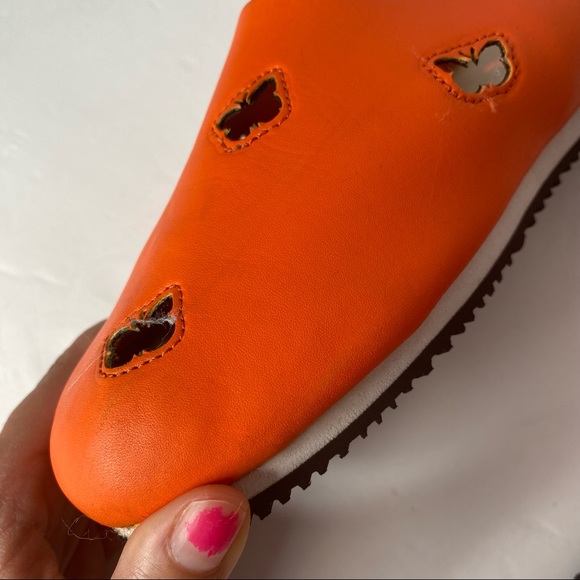 Flip Critts Orange Butterfly Y2K Clog Sandal Vibram Sole Size 7 - Picture 8 of 10